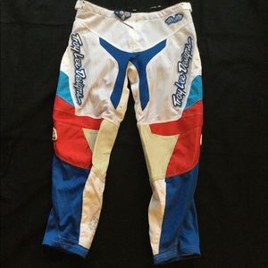 Troy Lee Designs Moto Pants - Red White and Blue